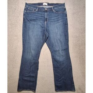Levi's Bootcut Jeans Women 20W (actual 41x31.5) Blue Mid Rise Stretch Denim